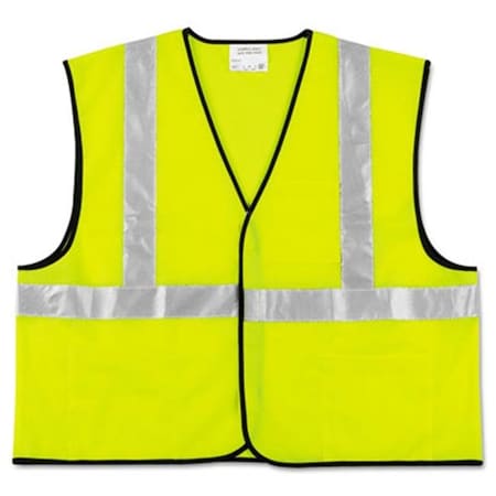 Mcr Safety Safety Vest L Class 2 , Hook and Loop 3 Pockets VCL2SLL